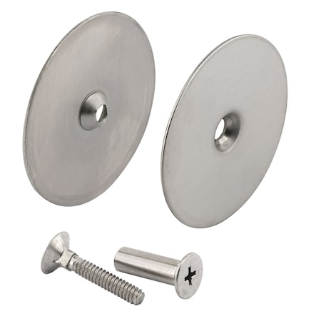 Prime-Line Steel Door Hole Cover Plate, Stainless Steel Single Pack U 10677